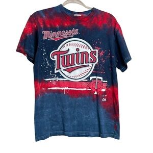 Vintage Minnesota Twins MN Tie Dye Graphic T Shirt Medium